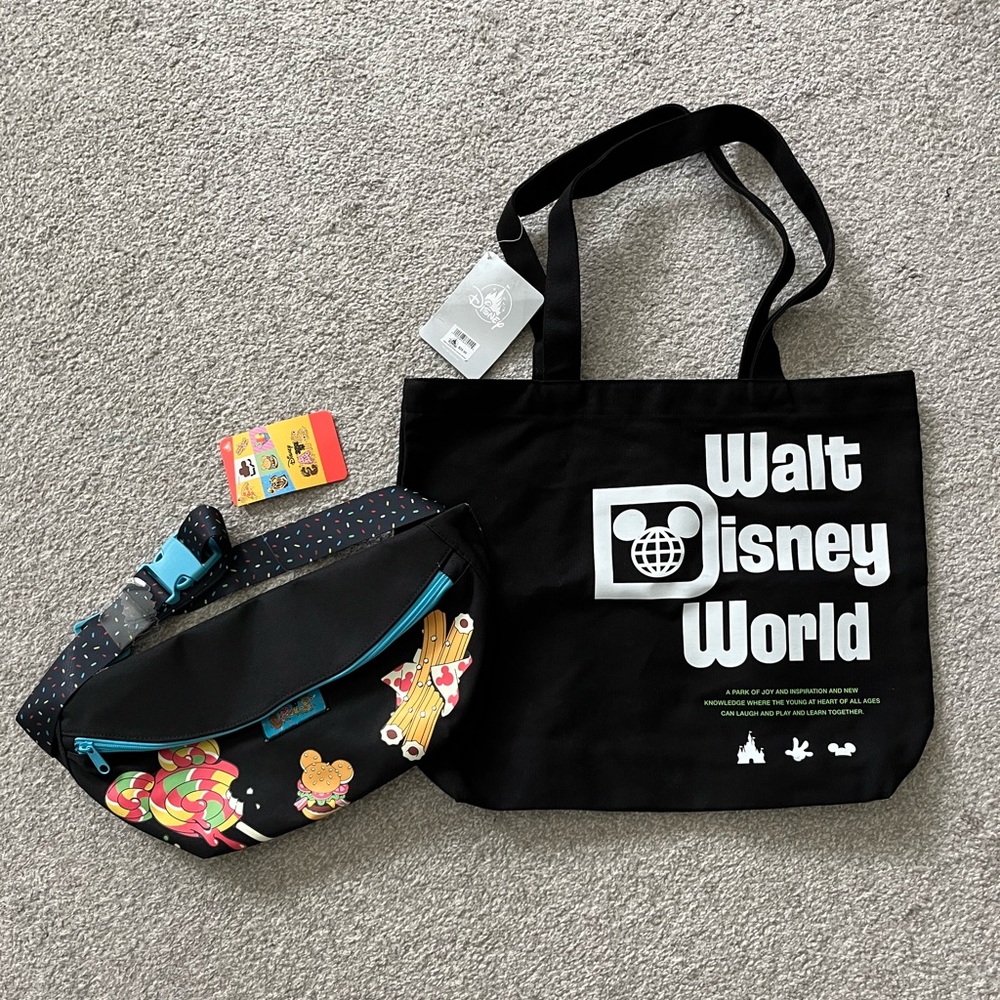 NWT Disney Eats Park Food Large Belt Bag and Disney World 71 Tote